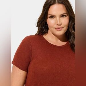 Torrid Linen T-Shirt Size 1